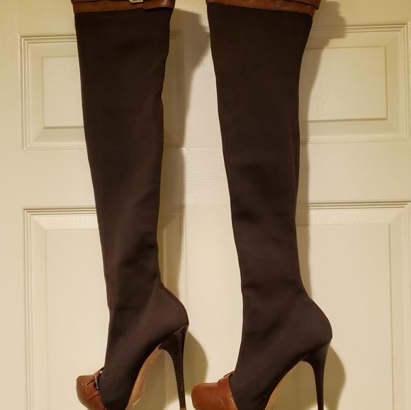 REPORT SIGNATURE Brown Over-the-Knee Boots - Picture 2 of 5